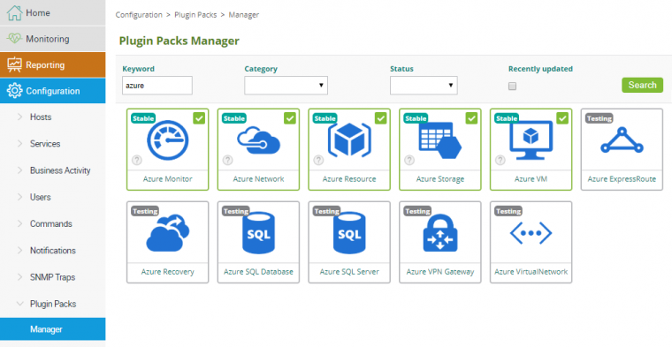 Microsoft Azure Plugin Packs